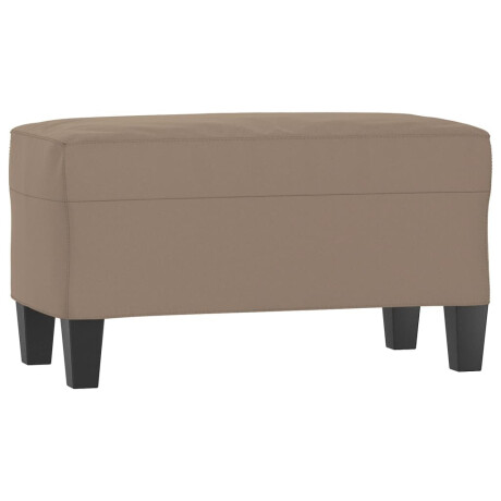 vidaXL Bankje 70x35x41 cm microvezelstof taupe afbeelding2 - 1