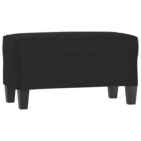 vidaXL Bankje 70x35x41 cm microvezelstof zwart afbeelding2 - 1