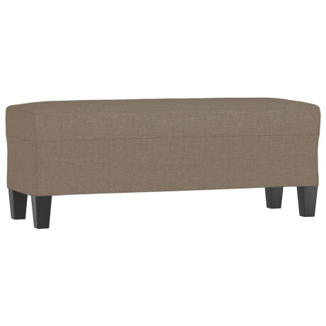 vidaXL Bankje 100x35x41 cm stof taupe afbeelding2 - 1