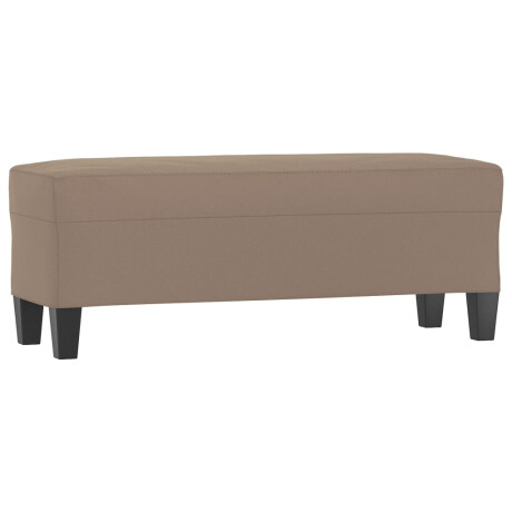 vidaXL Bankje 100x35x41 cm microvezelstof taupe afbeelding2 - 1