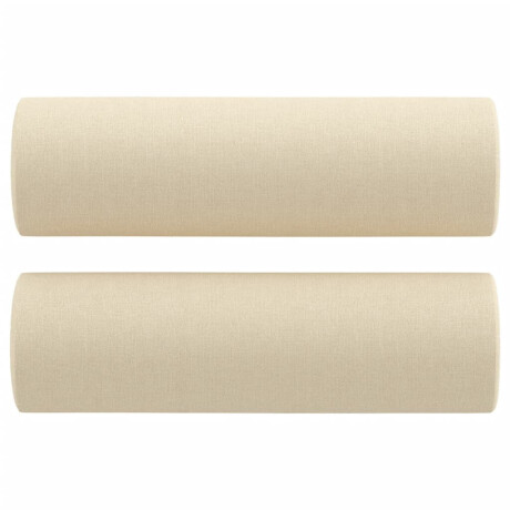 vidaXL Sierkussens 2 st 15x50 cm stof crèmekleurig afbeelding2 - 1