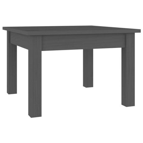 vidaXL Salontafel 45x45x30 cm massief grenenhout grijs afbeelding2 - 1