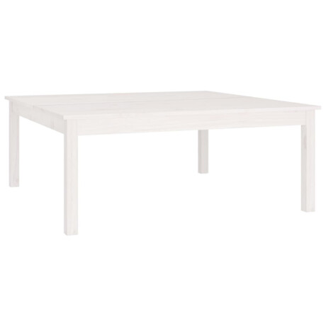 vidaXL Salontafel 100x100x40 cm massief grenenhout wit afbeelding2 - 1