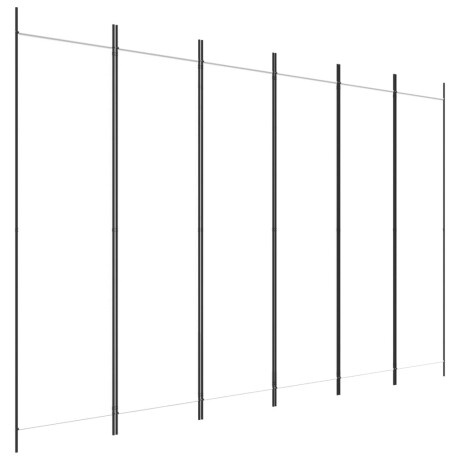 vidaXL Kamerscherm met 6 panelen 300x200 cm stof wit afbeelding2 - 1
