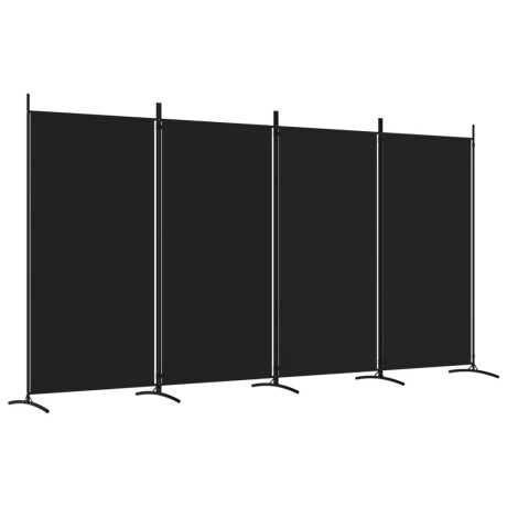 vidaXL Kamerscherm met 4 panelen 346x180 cm stof zwart afbeelding2 - 1