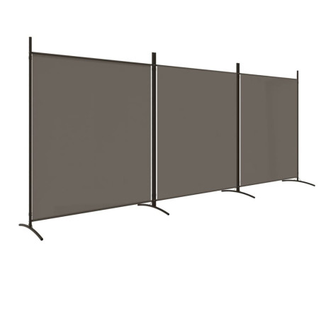 vidaXL Kamerscherm met 3 panelen 525x180 cm stof antracietkleurig afbeelding2 - 1