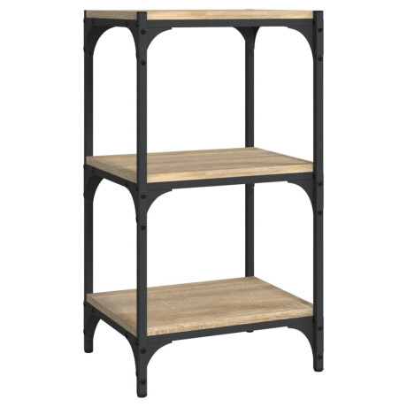vidaXL Boekenkast 40x33x70,5 cm bewerkt hout en staal Sonoma eiken afbeelding2 - 1