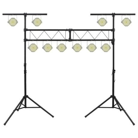 vidaXL Lichtstatief 338x115x(180-300) cm staal afbeelding2 - 1