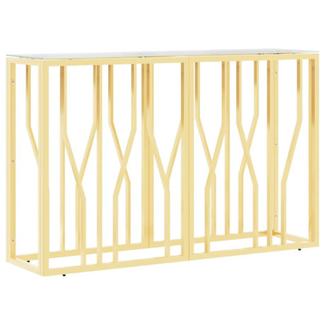 vidaXL Wandtafel 110x30x70 cm roestvrij staal en glas afbeelding2 - 1