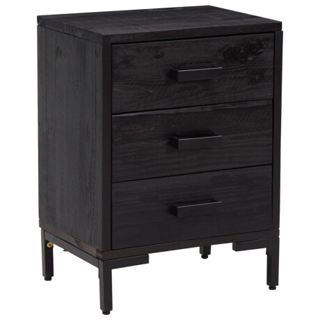 vidaXL Nachtkastje 40x30x55 cm gerecycled massief grenenhout afbeelding2 - 1