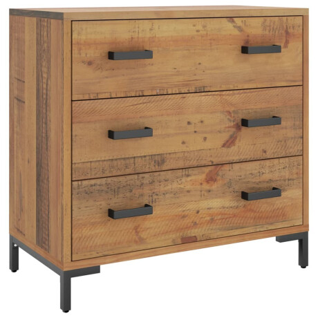 vidaXL Ladekast 75x35x70 cm massief grenenhout afbeelding2 - 1