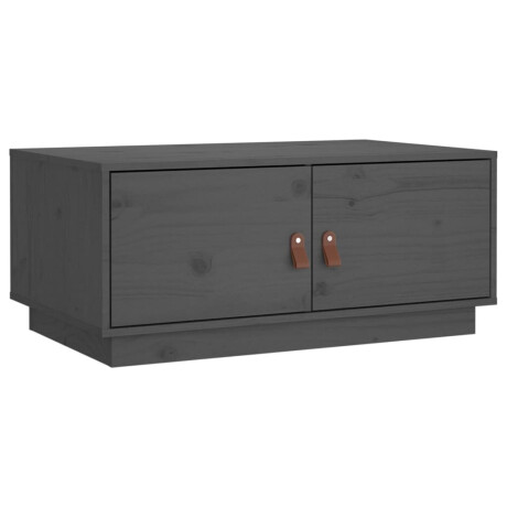 vidaXL Salontafel 80x50x35 cm massief grenenhout grijs afbeelding2 - 1