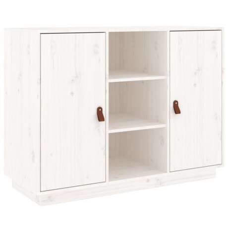 vidaXL Dressoir 100x40x75 cm massief grenenhout wit afbeelding2 - 1