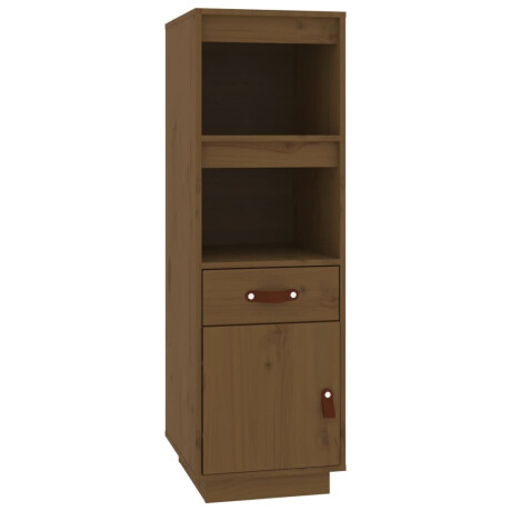 vidaXL Hoge kast 34x40x108,5 cm massief grenenhout honingbruin afbeelding2 - 1