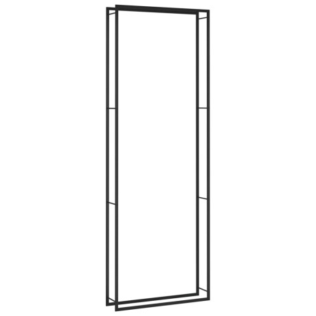 vidaXL Haardhoutrek 110x28x312 cm staal matzwart afbeelding2 - 1