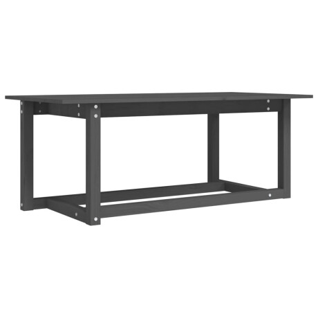 vidaXL Salontafel 110x55x45 cm massief grenenhout grijs afbeelding2 - 1