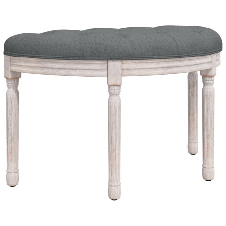 vidaXL Bankje 81,5x41x49 cm stof donkergrijs afbeelding2 - 1