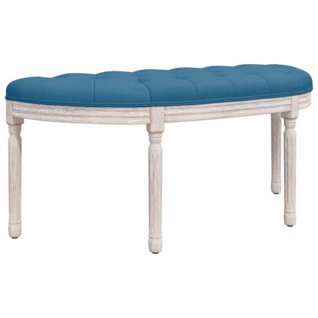 vidaXL Bankje 110,5x45x49 cm fluweel blauw afbeelding2 - 1