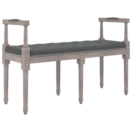 vidaXL Bankje 110x40x70 cm stof donkergrijs afbeelding2 - 1