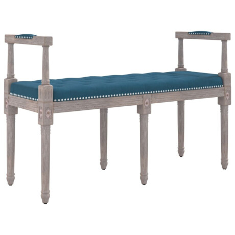 vidaXL Bankje 110x40x70 cm fluweel blauw afbeelding2 - 1