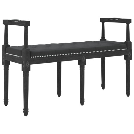 vidaXL Bankje 110x40x70 cm fluweel zwart afbeelding2 - 1