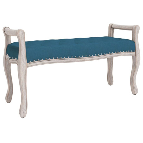 vidaXL Bankje 110x45x60 cm fluweel blauw afbeelding2 - 1