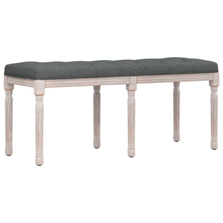 vidaXL Bankje 110x40x49 cm stof donkergrijs afbeelding2 - 1