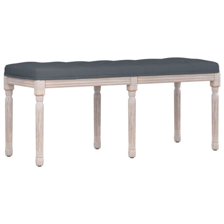 vidaXL Bankje 110x40x49 cm fluweel donkergrijs afbeelding2 - 1