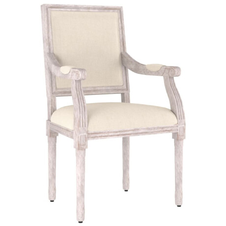 vidaXL Fauteuil 54x59x99 cm linnen afbeelding2 - 1