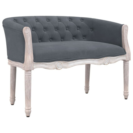 vidaXL Bankje 98x56x69 cm fluweel donkergrijs afbeelding2 - 1