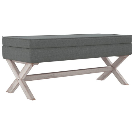 vidaXL Opbergkruk 110x45x49 cm stof donkergrijs afbeelding2 - 1