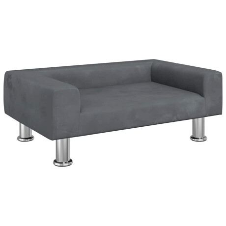 vidaXL Hondenmand 70x45x26,5 cm fluweel donkergrijs afbeelding2 - 1