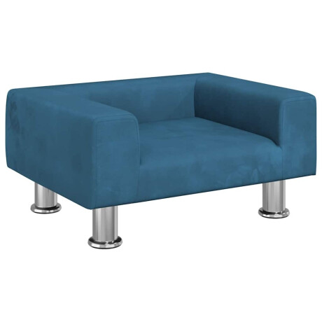 vidaXL Hondenmand 50x40x26,5 cm fluweel blauw afbeelding2 - 1