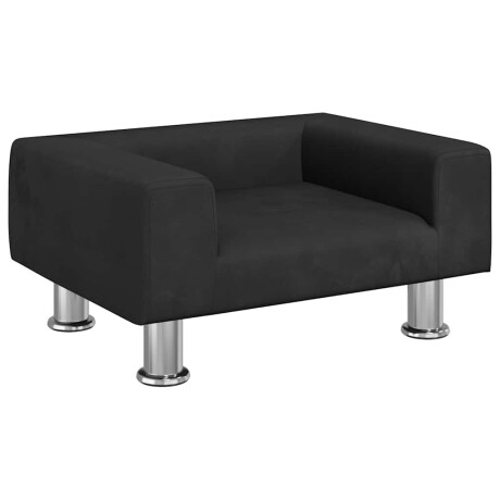 vidaXL Hondenmand 50x40x26,5 cm fluweel zwart afbeelding2 - 1