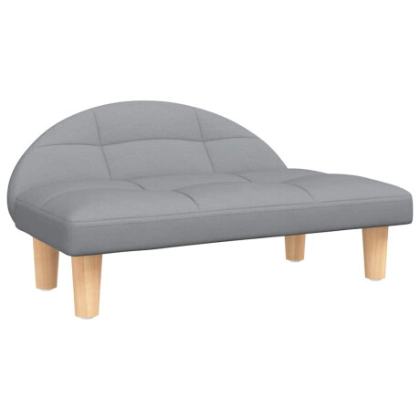 vidaXL Hondenmand 70x52x30 cm stof lichtgrijs afbeelding2 - 1