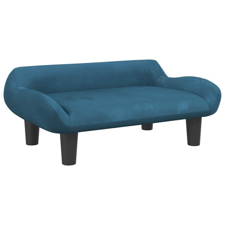 vidaXL Hondenmand 70x40x24 cm fluweel blauw afbeelding2 - 1