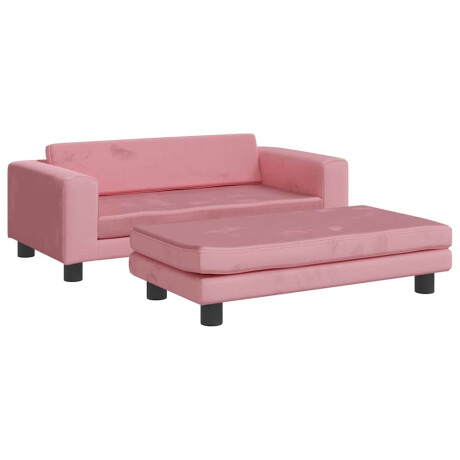 vidaXL Hondenmand met verlengstuk 100x50x30 cm fluweel roze afbeelding2 - 1