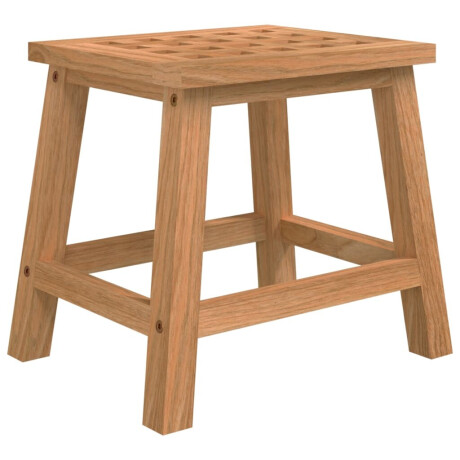 vidaXL Opstapkrukje 29x22,5x25,5 cm massief walnotenhout afbeelding2 - 1