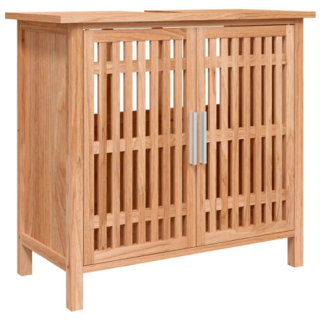 vidaXL Wastafelkast 66x29x61,5 cm massief walnotenhout afbeelding2 - 1