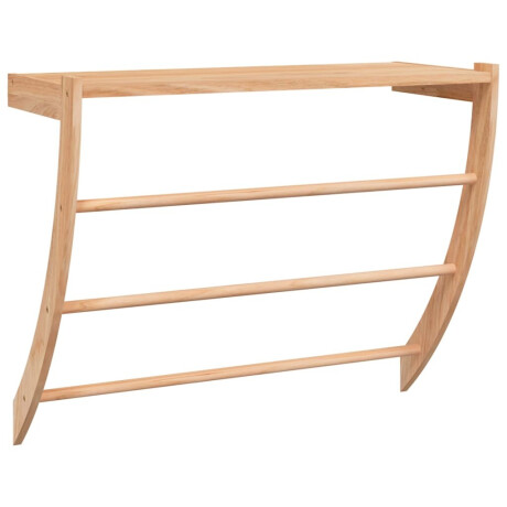 vidaXL Handdoekenrek 60x25,5x49 cm massief walnotenhout afbeelding2 - 1