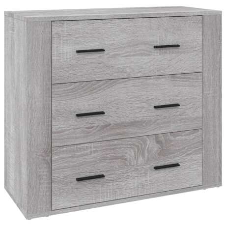 vidaXL Dressoir 80x33x70 cm bewerkt hout grijs sonoma eikenkleurig afbeelding2 - 1