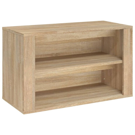 vidaXL Schoenenrek 75x35x45 cm bewerkt hout sonoma eikenkleurig afbeelding2 - 1