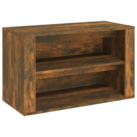 vidaXL Schoenenrek 75x35x45 cm bewerkt hout gerookt eikenkleurig afbeelding2 - 1