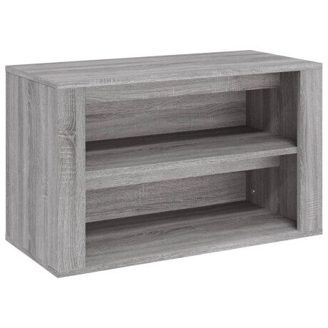 vidaXL Schoenenrek 75x35x45 cm bewerkt hout grijs sonoma eikenkleur afbeelding2 - 1