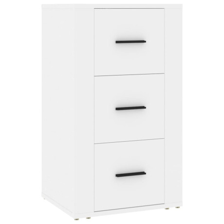 vidaXL Dressoir 40x33x70 cm bewerkt hout wit afbeelding2 - 1