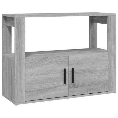 vidaXL Dressoir 80x30x60 cm bewerkt hout grijs sonoma eikenkleurig afbeelding2 - 1