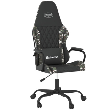 vidaXL Gamestoel kunstleer zwart en camouflage afbeelding2 - 1