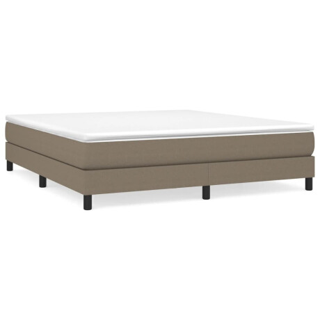 vidaXL Boxspring bed stof taupe 160x200 cm afbeelding2 - 1
