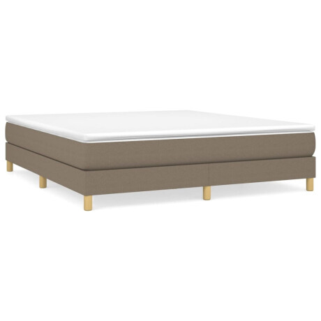 vidaXL Bedframe zonder matras stof taupe 160x200 cm afbeelding2 - 1