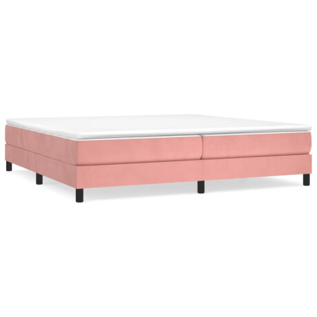 vidaXL Bedframe fluweel roze 200x200 cm afbeelding2 - 1